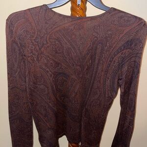Paisley Long Sleeve Sweater